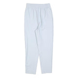 Womens White Regular Fit Straight Polyester Blend Trousers W25 L26 Stylish