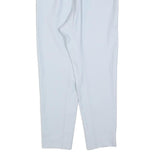 Womens White Regular Fit Straight Polyester Blend Trousers W25 L26 Stylish