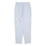 Womens White Regular Fit Straight Polyester Blend Trousers W25 L26 Stylish