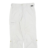 SCHOFFEL Womens Regular White Trousers W28 L29 Zip Closure Outdoor Activewear