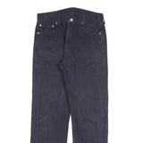 LEVI'S 501 Mens Jeans Blue Regular Straight Denim W34 L32 Classic Button Fly