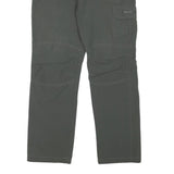 TREVOLUTION Mens Polyester Blend Grey Regular Fit Straight Leg Trousers W30 L28