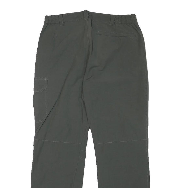 TREVOLUTION Mens Polyester Blend Grey Regular Fit Straight Leg Trousers W30 L28