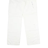 DICKIES Mens Cotton White Relaxed Straight Trousers W32 L30 Workwear Utility