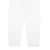 CARHARTT Womens Cotton Blend White Relaxed Straight Trousers W28 L30 Zip Casual
