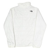 THE NORTH FACE Womens White Outdoor Jacket XS Polyester Blend Plain Zip