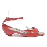 MELISSA Womens Red Ankle Strap Sandals Synthetic UK 4 Stylish Comfortable