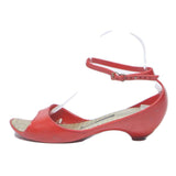 MELISSA Womens Red Ankle Strap Sandals Synthetic UK 4 Stylish Comfortable