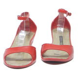 MELISSA Womens Red Ankle Strap Sandals Synthetic UK 4 Stylish Comfortable