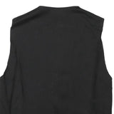 Womens Black Linen Blend Floral Button Jacket XXS Lightweight Relaxed Fit