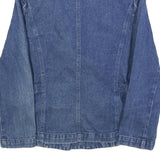 TOGETHER Womens Blue Denim Jacket S Cotton Blend Button Plain Stylish