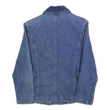 TOGETHER Womens Blue Denim Jacket S Cotton Blend Button Plain Stylish