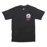 HANES Mens Black Graphic T-Shirt S Short Sleeve Crew Neck California Print
