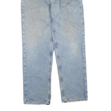 CARHARTT Mens Jeans Blue Regular Straight Denim Light W34 L34 Workwear Zip