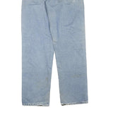 CARHARTT Mens Jeans Blue Regular Straight Denim Light W34 L34 Workwear Zip