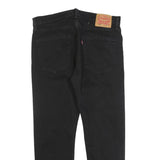 LEVI'S 502 Mens Jeans Black Regular Straight Denim Medium W36 L27 Classic Fit
