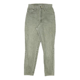 BLUE WAY Womens Jeans Grey Slim Skinny Denim Medium W24 L30 Classic Fit Zip