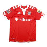 ADIDAS Mens Red Bayern Munchen Graphic T-Shirt M Short Sleeve Crew Neck Football