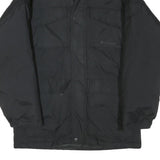 COLUMBIA Mens Black Outdoor Jacket S Polyester Blend Plain Zip Warm Lightweight
