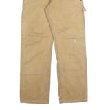 DICKIES Mens Cotton Blend Beige Relaxed Straight Trousers W30 L30 Workwear