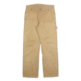 DICKIES Mens Cotton Blend Beige Relaxed Straight Trousers W30 L30 Workwear