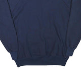 J E MORGAN Mens Navy Blue Sweatshirt Crew Neck L Casual Cotton Blend Pullover