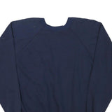 J E MORGAN Mens Navy Blue Sweatshirt Crew Neck L Casual Cotton Blend Pullover