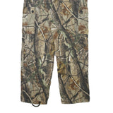 LIBERTY Mens Cotton Blend Beige Brown Camouflage Regular Fit Cargo Trousers W32