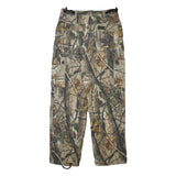 LIBERTY Mens Cotton Blend Beige Brown Camouflage Regular Fit Cargo Trousers W32