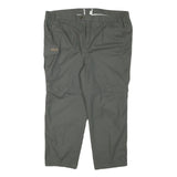 SUNWAY Mens Polyester Blend Grey Regular Zip Trousers W42 L26 Cargo Pocket