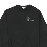 CHAMPION Mens Black Powerhouse Visual Effects Logo Crew Neck M Cotton Sweatshirt