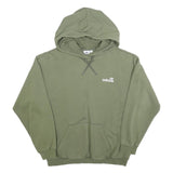 ADIDAS Womens Green Cotton Blend Pullover Hoodie UK 12 Casual Sportswear