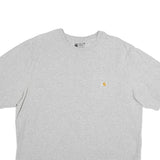 CARHARTT Mens Grey Gun Control Debate Graphic T-Shirt L Short Sleeve Crew Neck