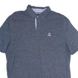 TOMMY HILFIGER Mens Blue Short Sleeve Polo Shirt XL Cotton Classic Casual