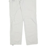 SCHOFFEL Womens White Regular Straight Trousers W32 L32 Outdoor Zip Pocket