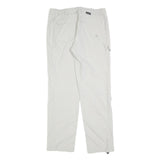 SCHOFFEL Womens White Regular Straight Trousers W32 L32 Outdoor Zip Pocket
