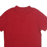 CHAPS Mens Red Short Sleeve Polo Shirt XL Plain Cotton Casual