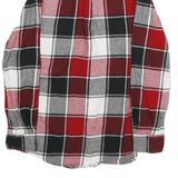 CHAPS Mens Red & Black Check Shirt S Cotton Long Sleeve Casual Button Front