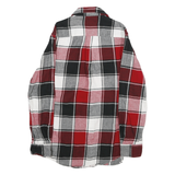 CHAPS Mens Red & Black Check Shirt S Cotton Long Sleeve Casual Button Front
