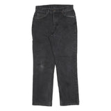 LEVI'S Womens Jeans Black Regular Straight Denim Medium W28 L28 Classic Zip