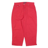 BILLBLASS Womens Regular Fit Red Jeans Cotton W30 L22 Easy Fit