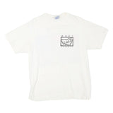 HANES Mens White Maui Hawaii Graphic T-Shirt M Short Sleeve Crew Neck Cotton