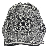 ACKERMAN Womens Black & White Printed Shirt Long Sleeve Collared XL Stylish Top