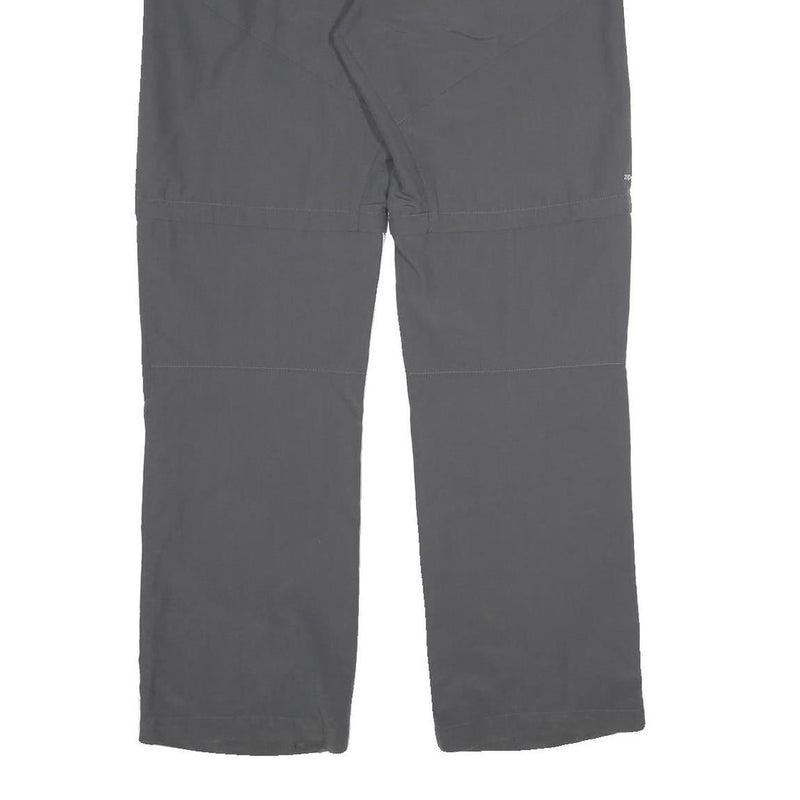 MAMMUT Womens Nylon Black Regular Leg Trousers W30 L32 Outdoor Zip Pockets