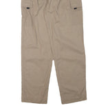 PRIORITY Mens Cotton Blend Beige Relaxed Drawstring Cargo Trousers W28 L30