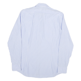 TOMMY HILFIGER Mens Blue & White Striped Shirt M Classic Fit Cotton Blend