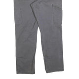 CARHARTT Mens Cotton Blend Grey Relaxed Fit Straight Trousers W34 L30 Workwear