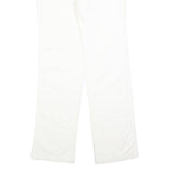 PINKO Womens Cotton Blend White Regular Fit Straight Leg Trousers W32 L32