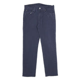 LEVI'S Mens Cotton Blend Navy Slim Straight Trousers W30 L30 Cotton Blend