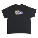 Mens Black Sea Cruise Graphic T-Shirt 2XL Short Sleeve Crew Neck Car Print